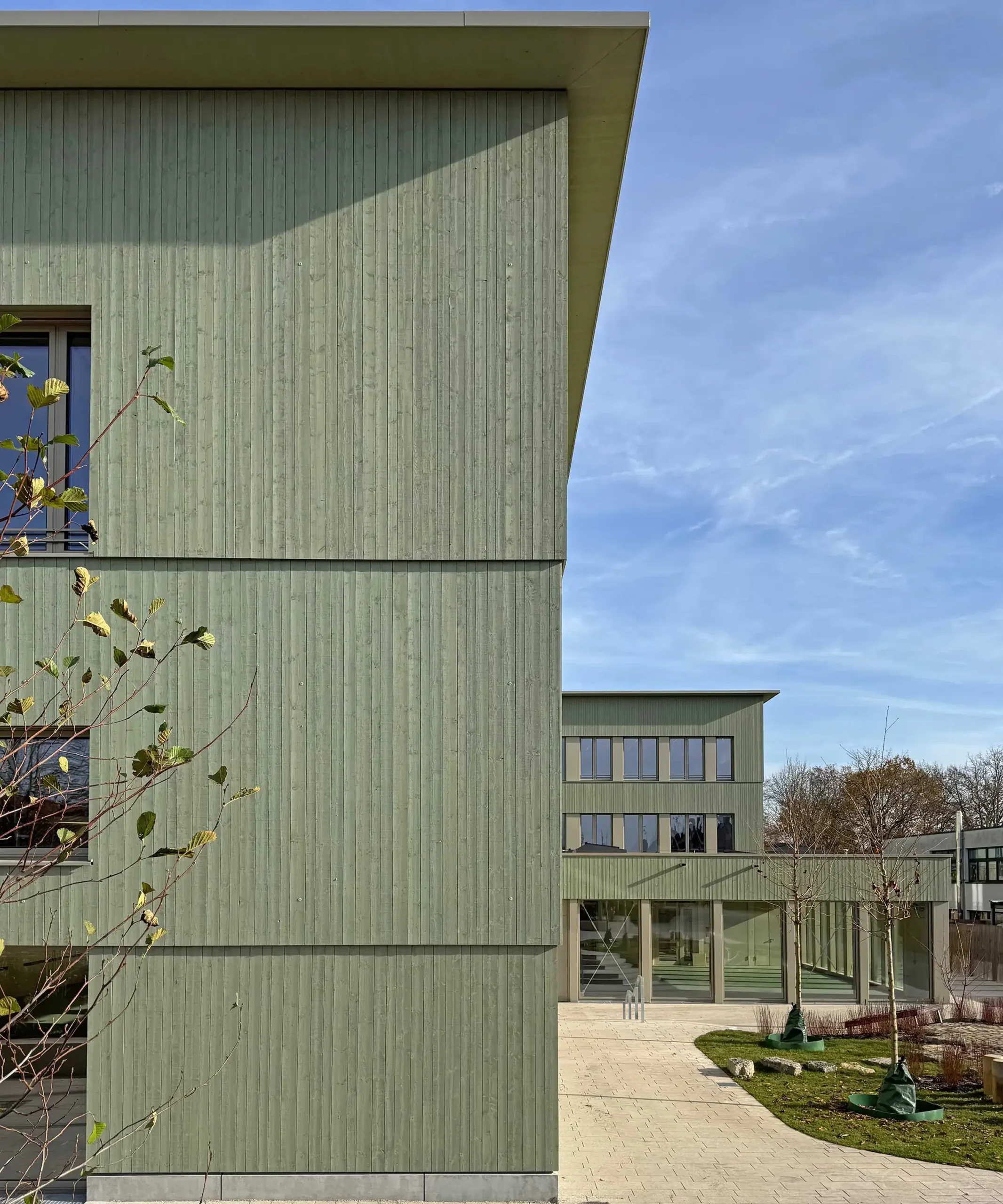 ©TKdna Außen 1 Holzbau Design Grundschule Ditzingen
